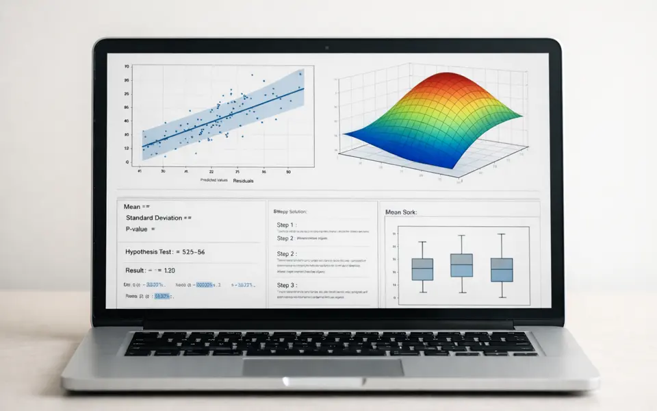 Close-up visual clues that help distinguish ai statistics problem solver
